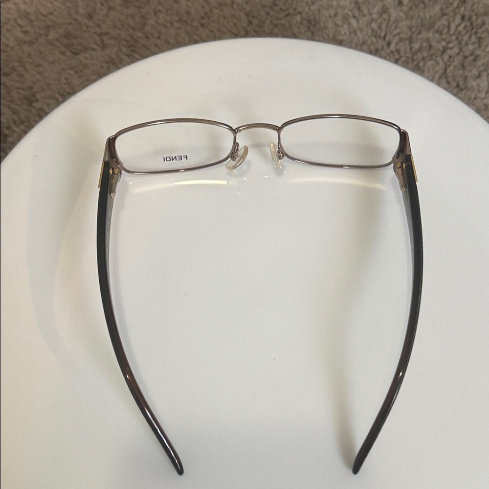 Fendi Dark Brown Rectangular Glasses - image 6
